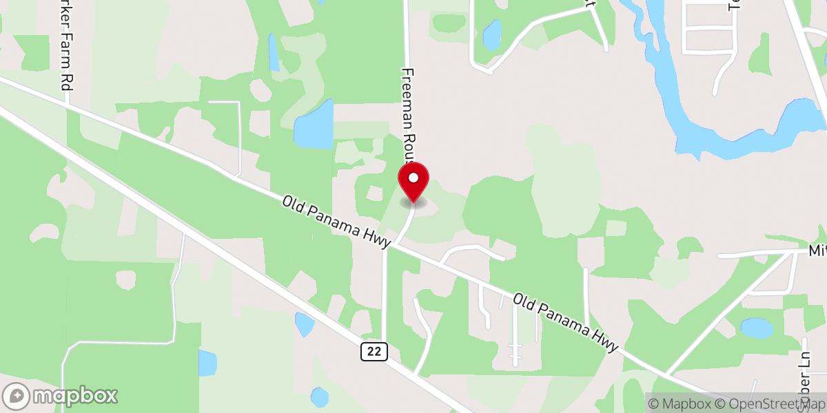 Map showing location of New Hope Missionary Baptist