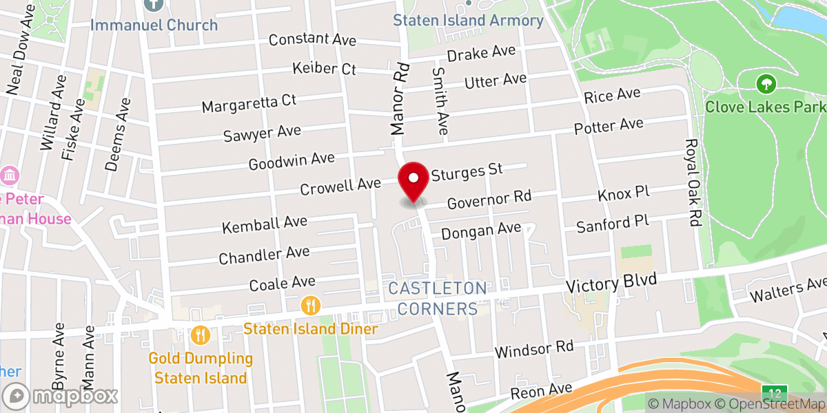Map showing location of Elim Christian Assembly