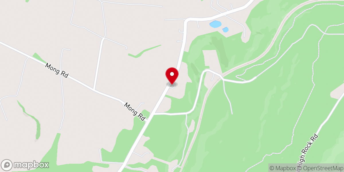 Map showing location of Blue Mountain Church of God