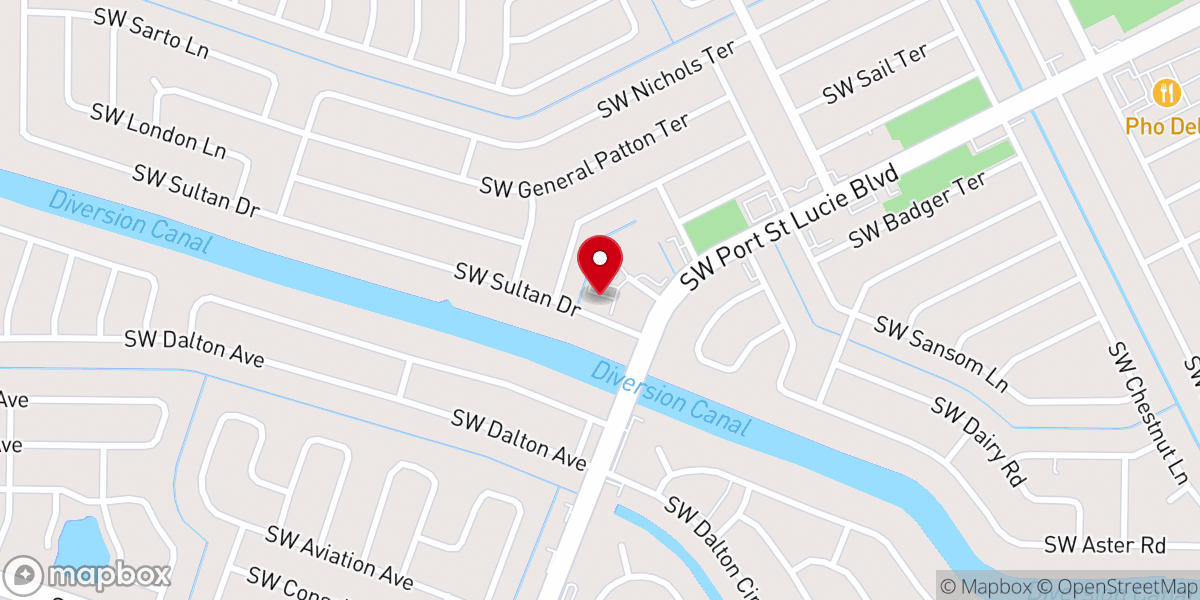 Map showing location of Assembleia de Deus ADBELEM em Port Saint Lucie