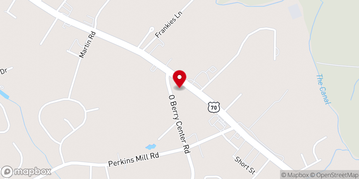 Map showing location of Spring Hill Church