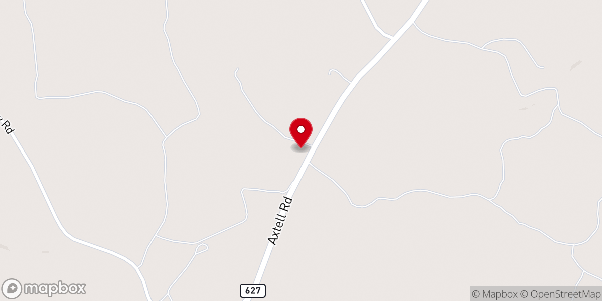 Map showing location of Goshen Baptist Church