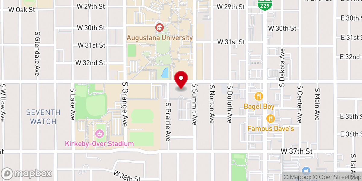 Map showing location of Our Savior's Lutheran Church ELCA