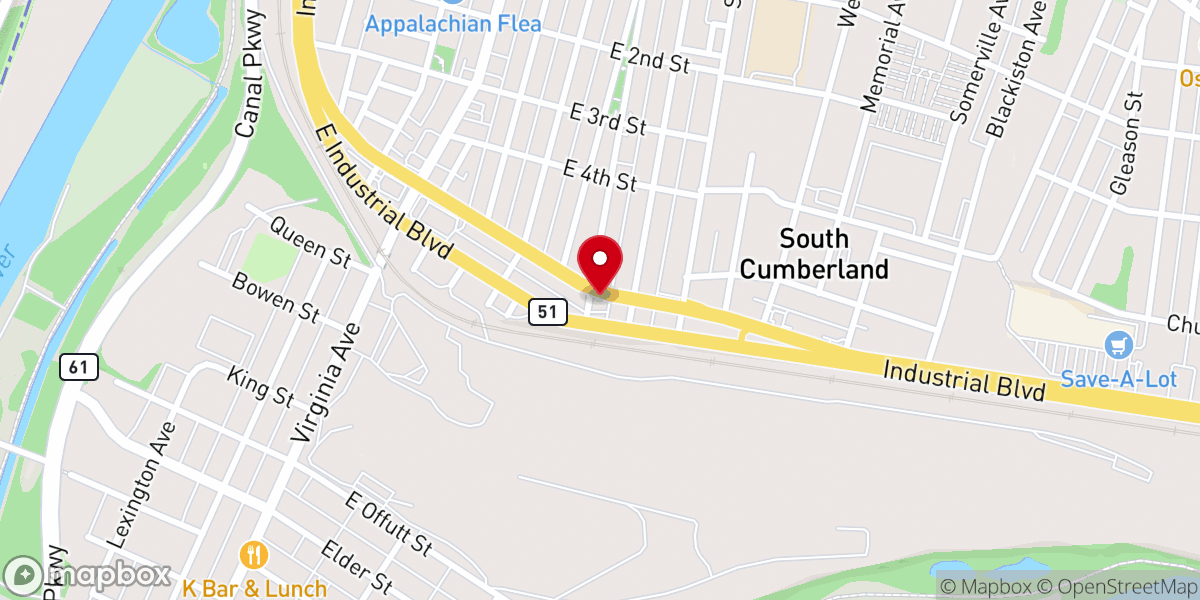 Map showing location of Gateway Church - West Campus