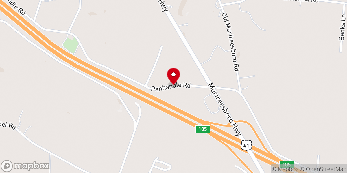 Map showing location of Hurricane Grove Church