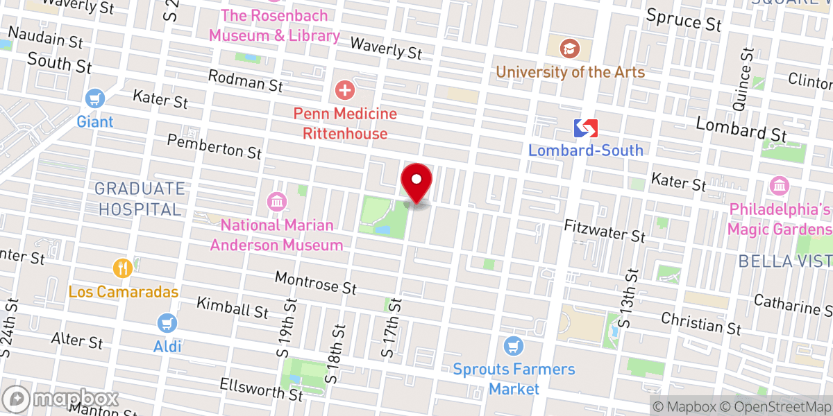 Map showing location of First Colored Wesley Methodist Church
