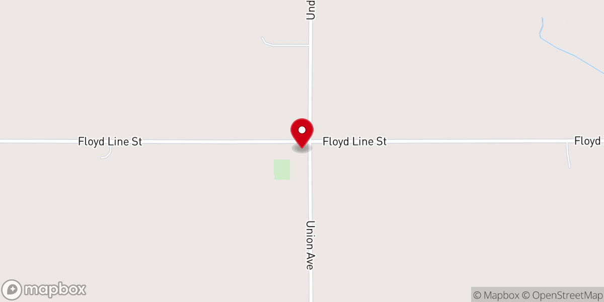 Map showing location of St John's United Church-Christ