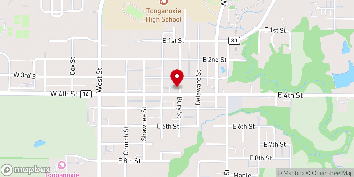 Map showing location of Brunswick Ballroom