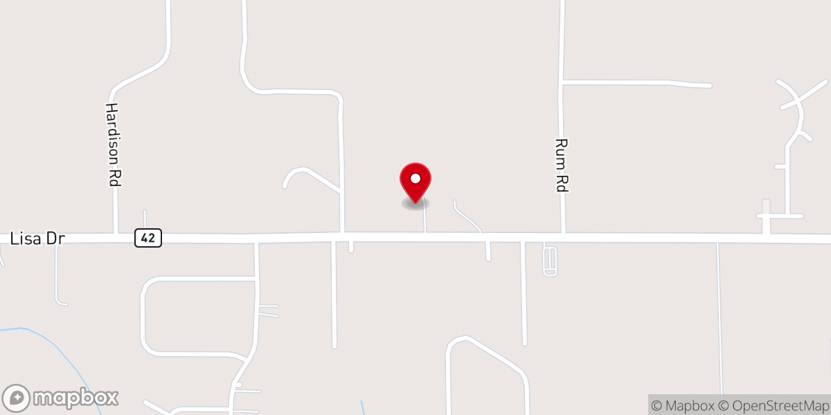 Map showing location of Byron Church of Christ