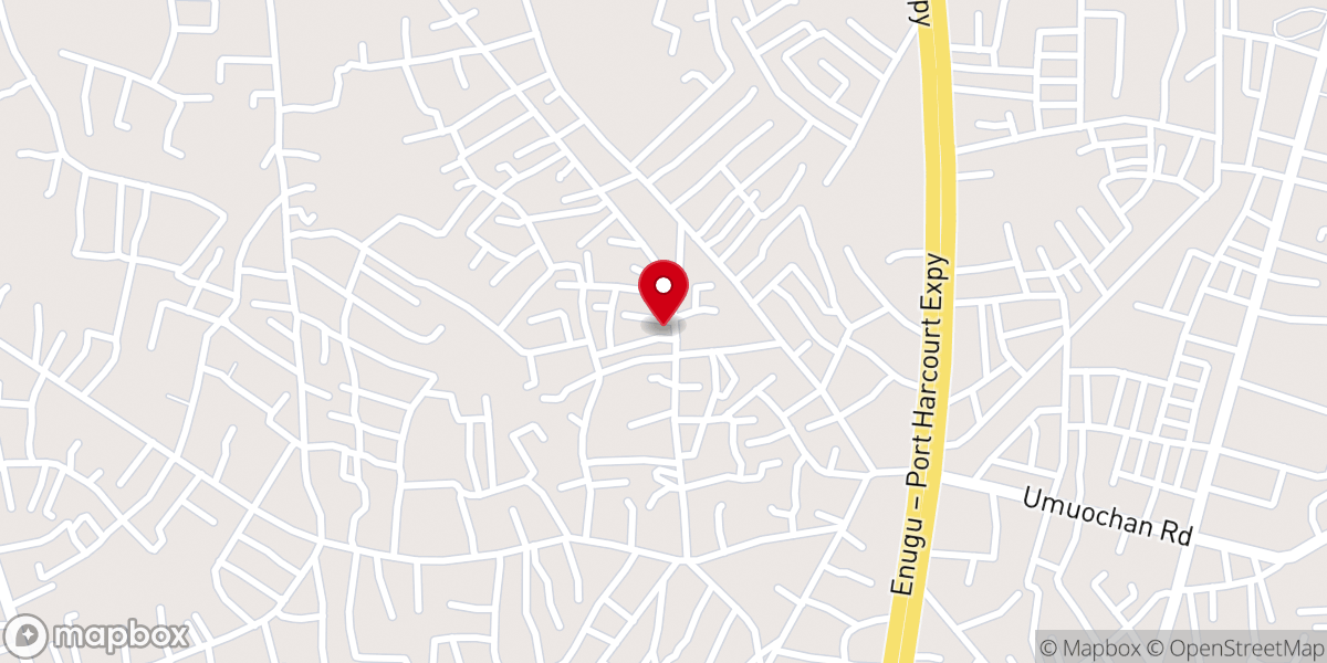 Map showing location of RCCG His Presence Area Junior Church