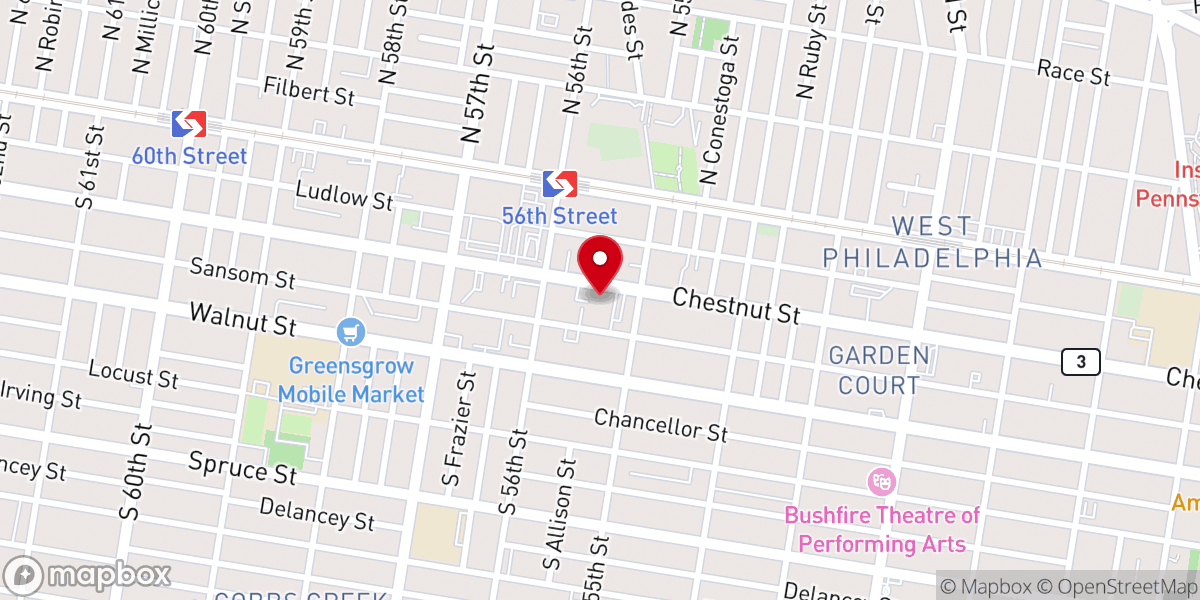 Map showing location of Temple of Prayer Church
