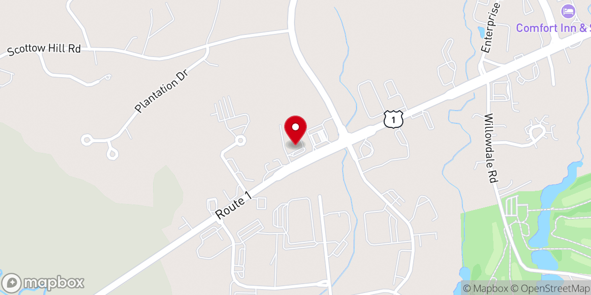 Map showing location of Cornerstone Baptist Church