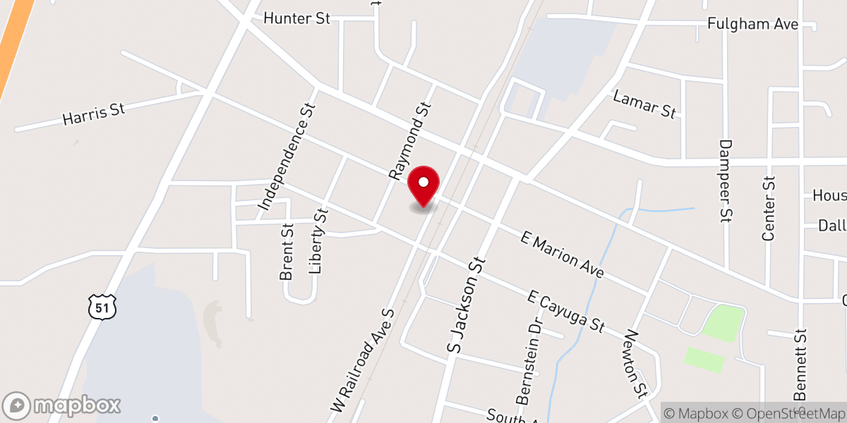 Map showing location of Holy Trintiy Episcopal Church