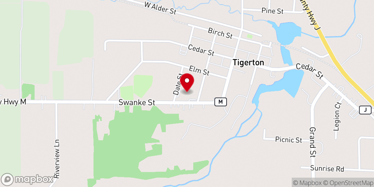 Map showing location of Three Parish Catholic Office