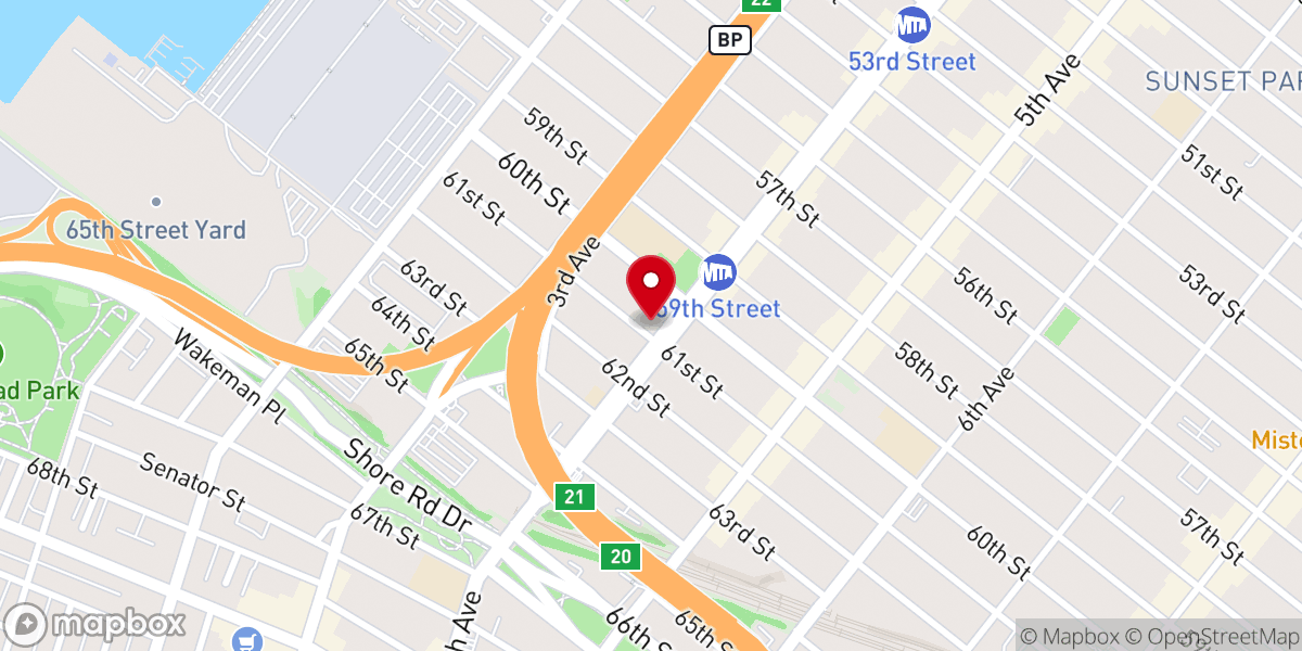 Map showing location of HCBOC