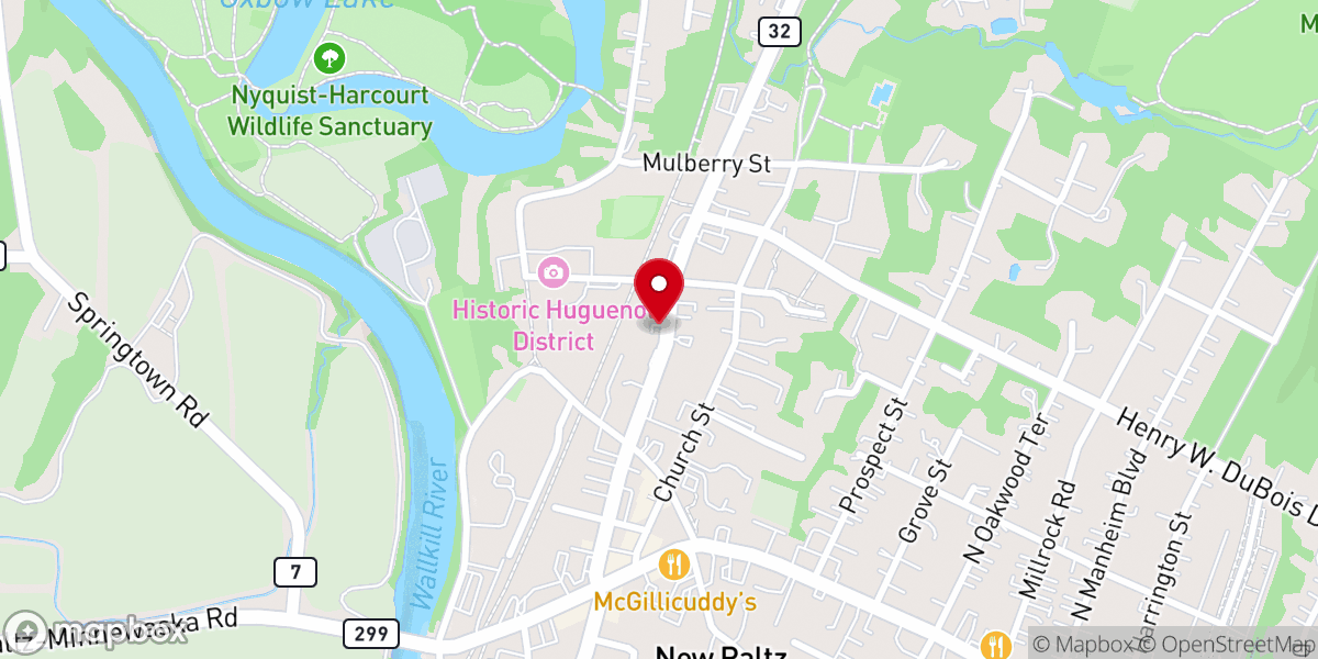 Map showing location of Family of New Paltz