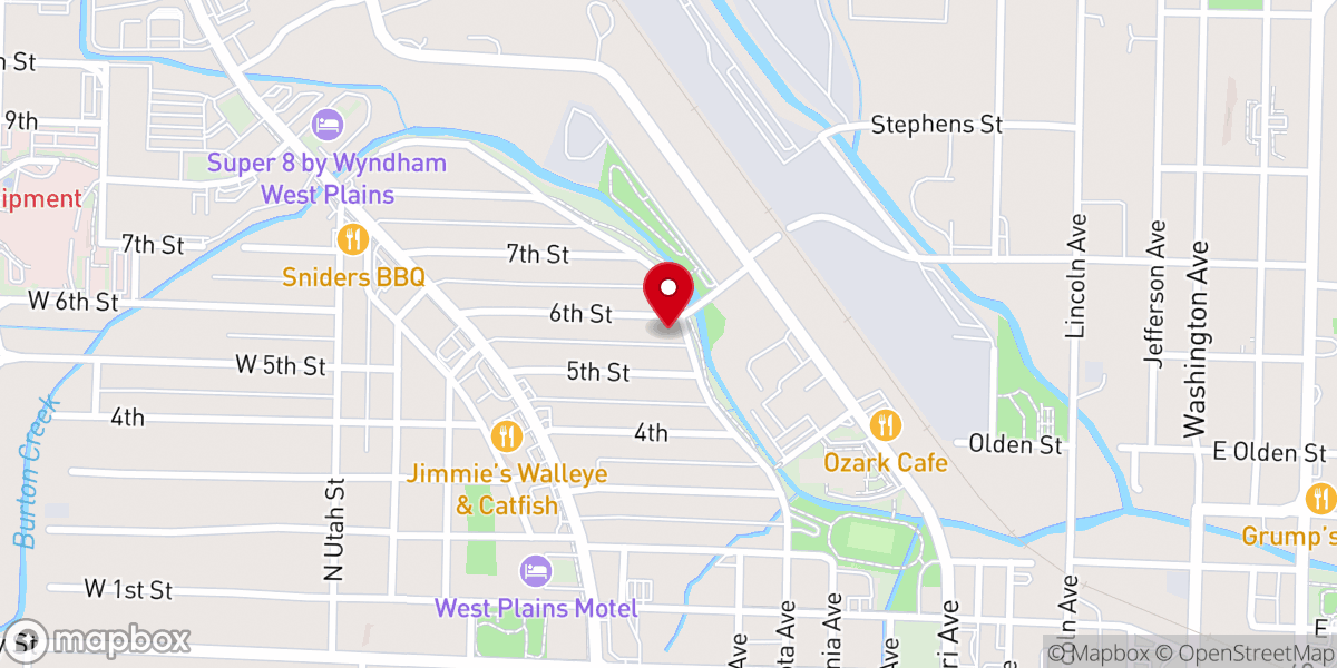 Map showing location of Rescue Church