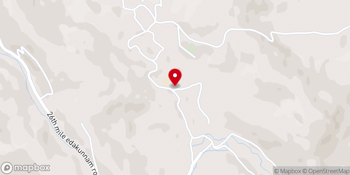 Map showing location of Vicarge ( Vicar House - Priest House ) Holy Family Church Inchiyani.