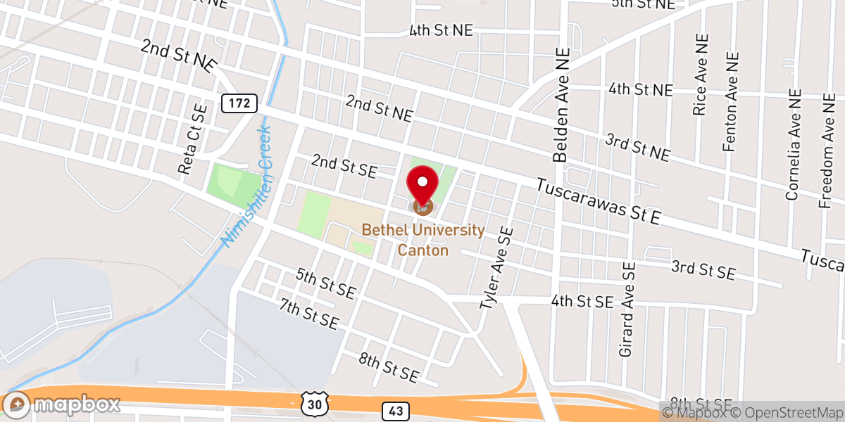 Map showing location of Lighthouse Ministries