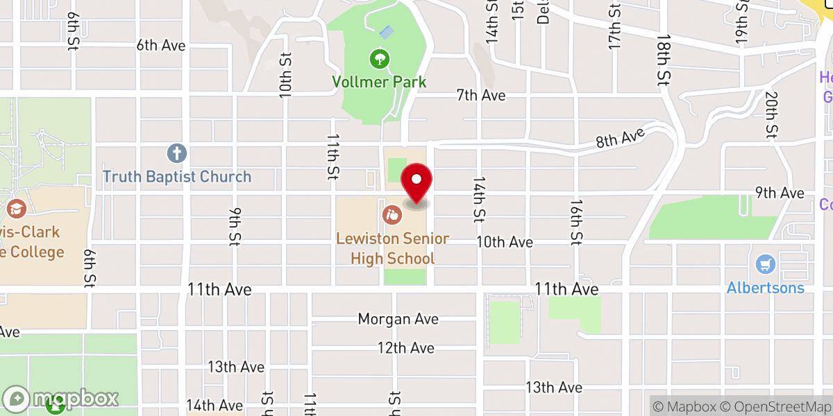 Map showing location of Valley Covenant Church
