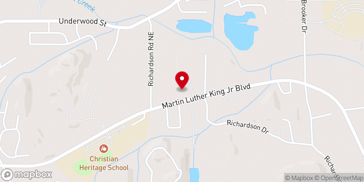 Map showing location of Fossett Evangelistic Ministries Inc