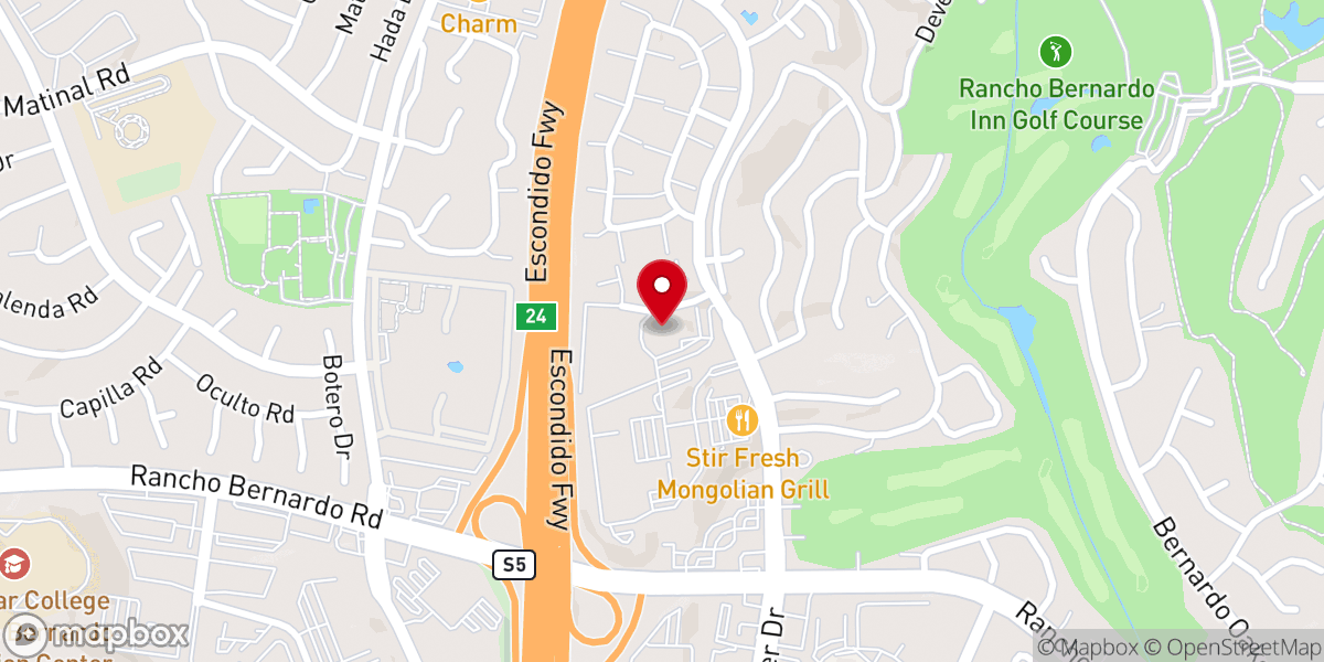 Map showing location of San Rafael Catholic Church