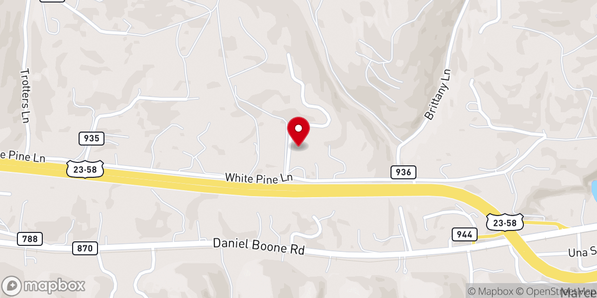 Map showing location of Pentecostal Powerhouse Church