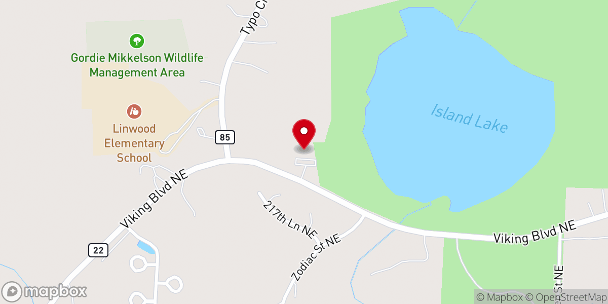 Map showing location of Linwood Covenant Church