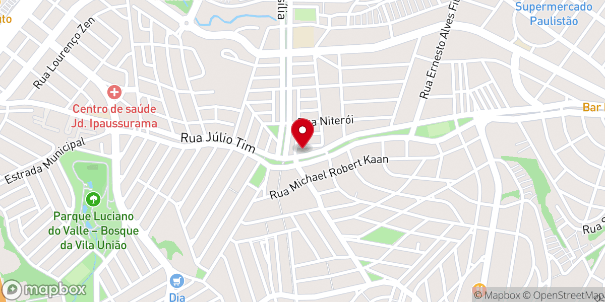Map showing location of Comunidade Nossa Senhora de Fátima