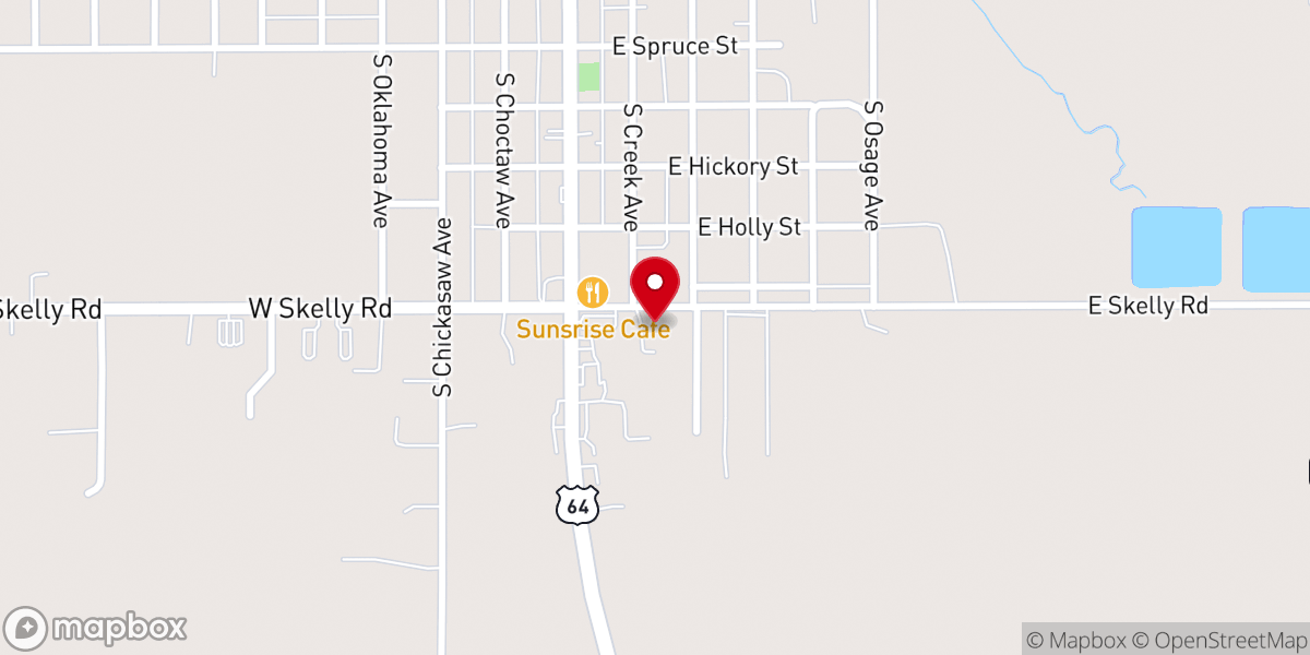 Map showing location of Lighthouse Free Will Baptist