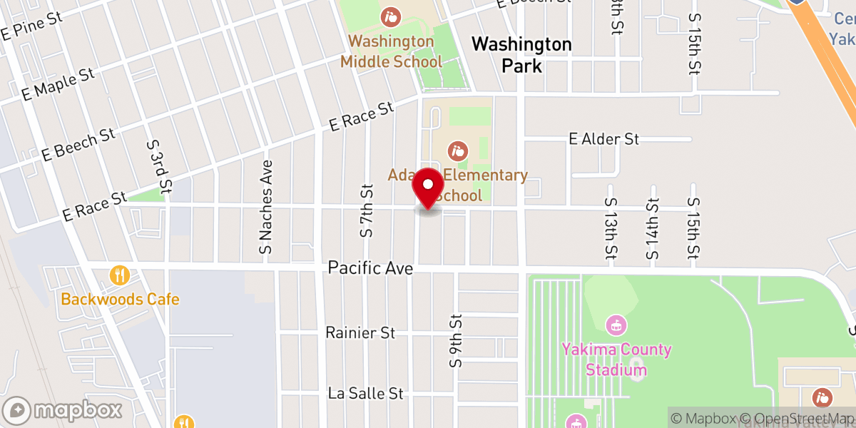 Map showing location of Tabernaculo De La Fe