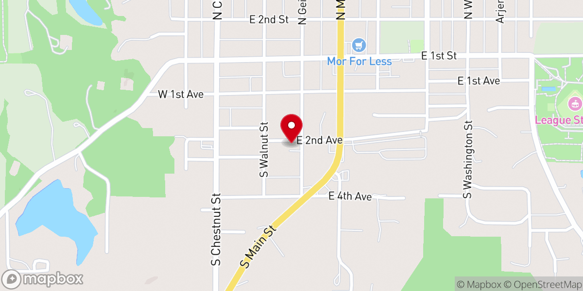 Map showing location of Christ Community Fellowship