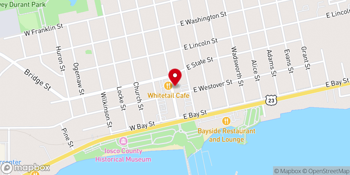 Map showing location of Tawas Area Chamber of Commerce