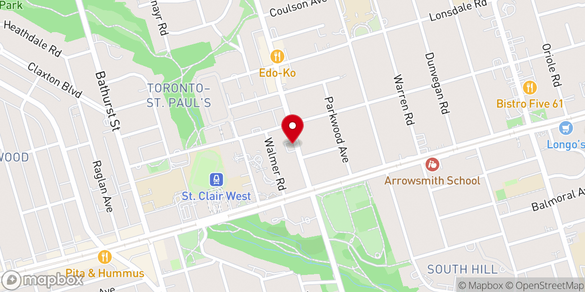 Map showing location of Forest Hill Jewish Centre