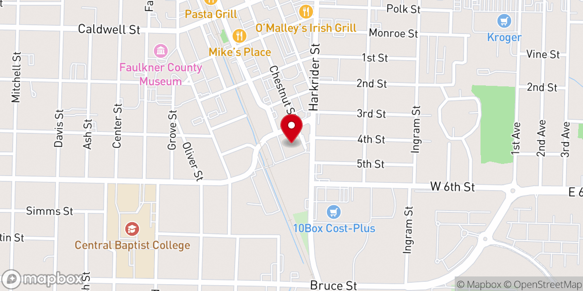 Map showing location of St. Joseph School