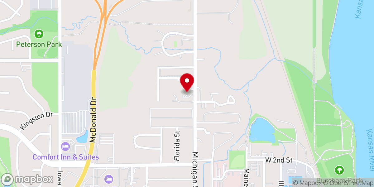 Map showing location of Church of Christ