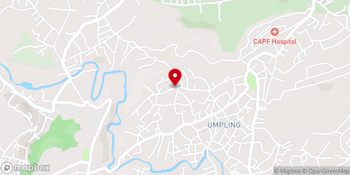 Map showing location of Umpling Mizo Presbyterian Church