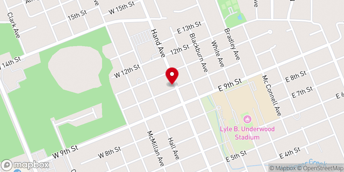 Map showing location of Saint Agatha Catholic Church