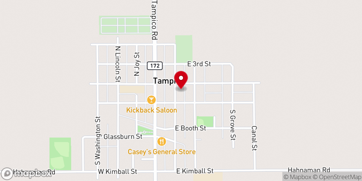 Map showing location of St Mary of Tampico