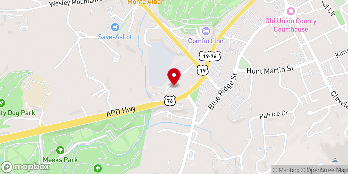 Map showing location of United Community