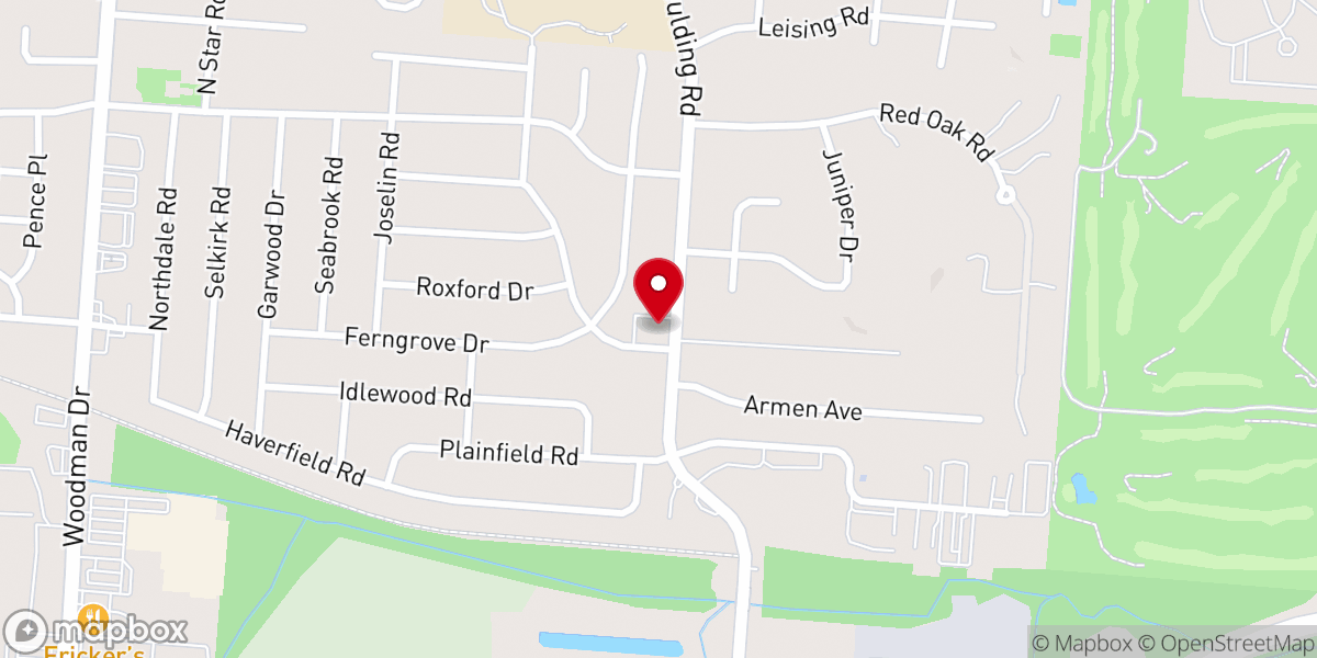 Map showing location of Grace Christian Fellowship Dayton