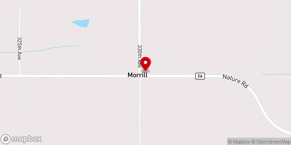 Map showing location of St Joseph's Parish Hall / Morrill Hall