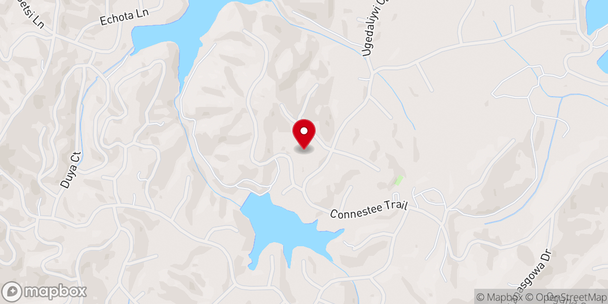 Map showing location of Carson Creek Church