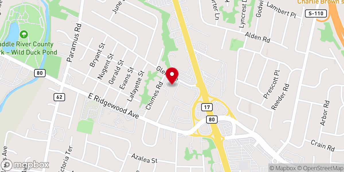 Map showing location of Gospel of Glory Church