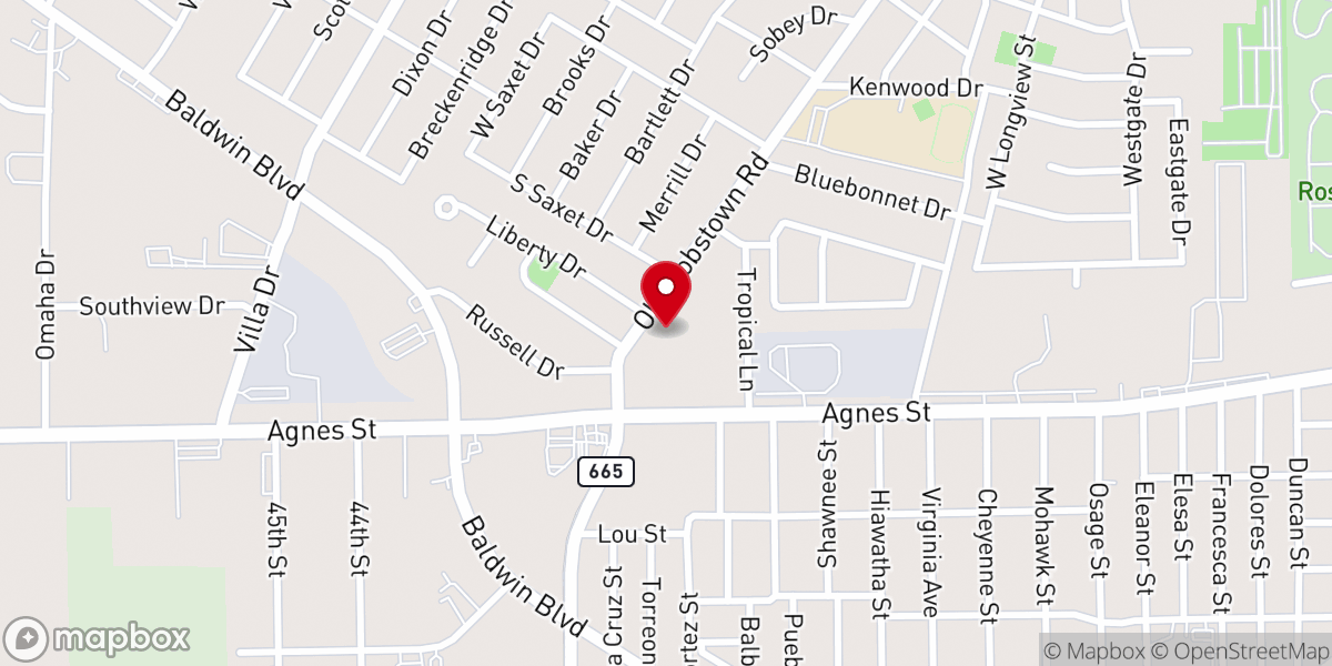 Map showing location of Marantha Pentecostal Church