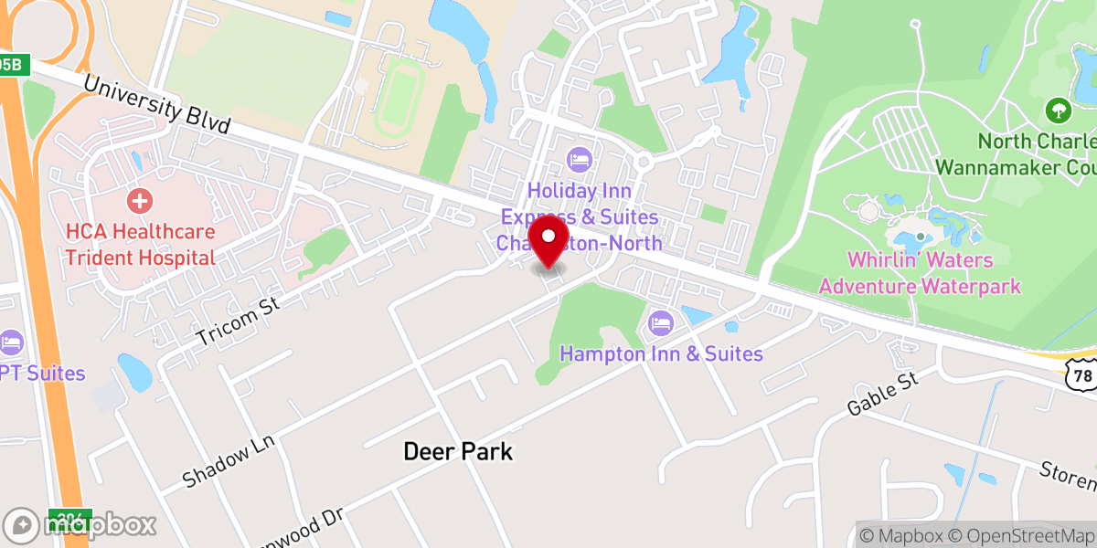 Map showing location of Low Country Free Will Baptist Church