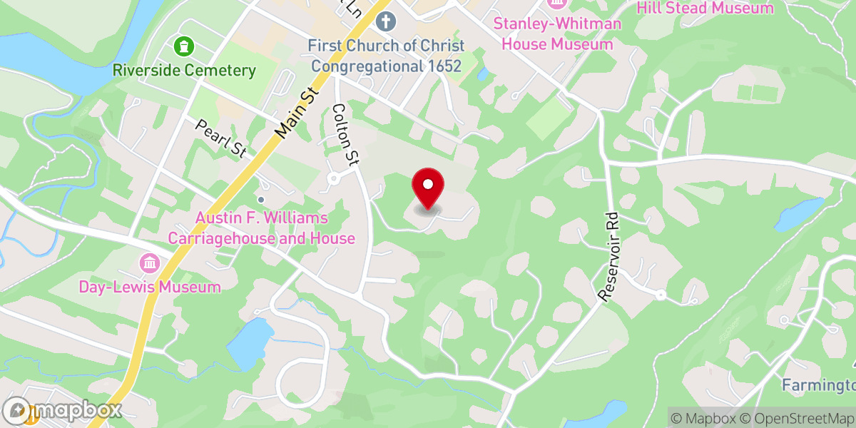 Map showing location of Our Lady of Calvary Retreat Center