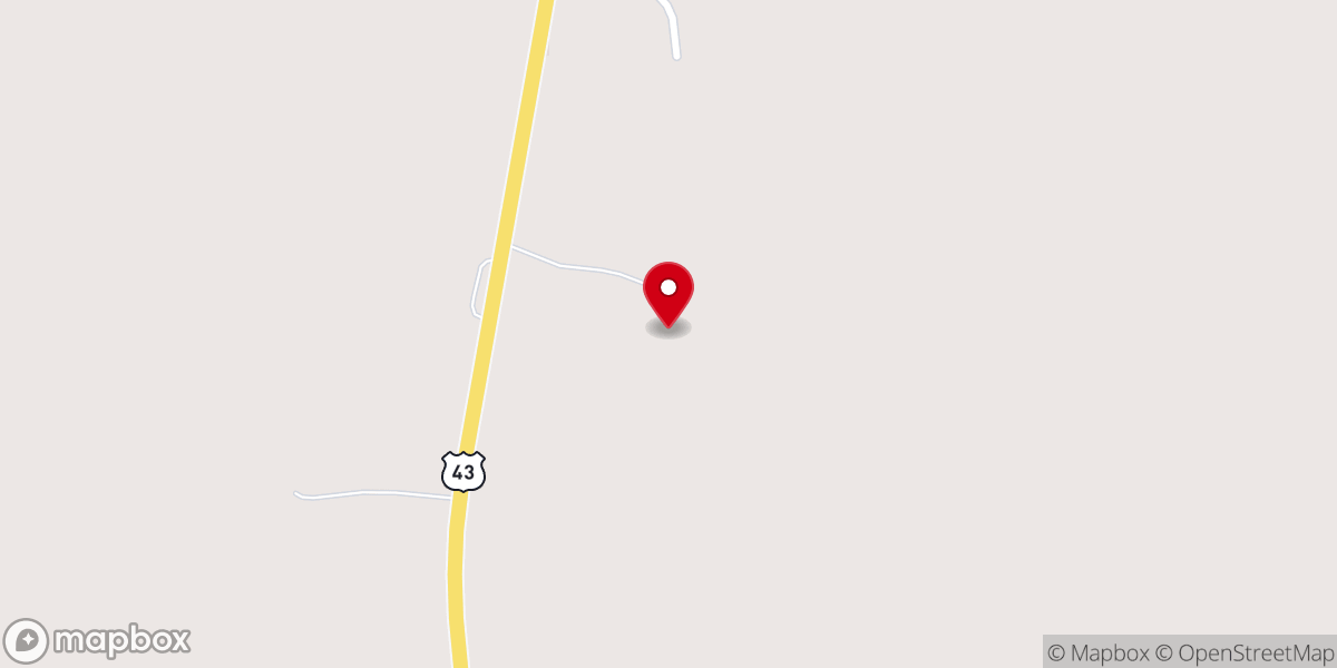 Map showing location of Old Mount Canaan Church