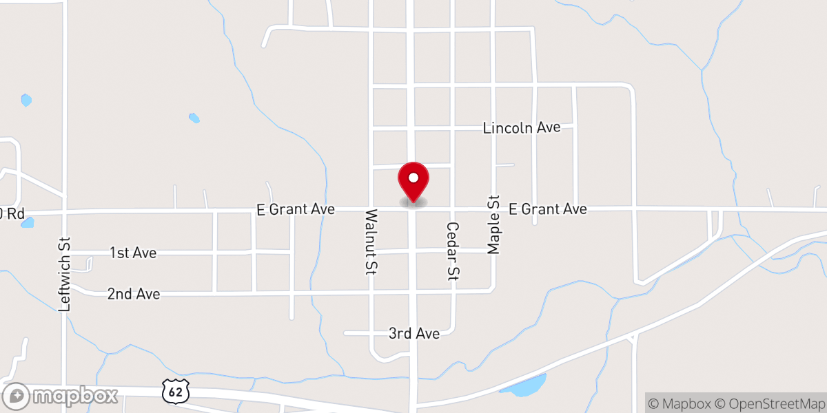 Map showing location of Boley
