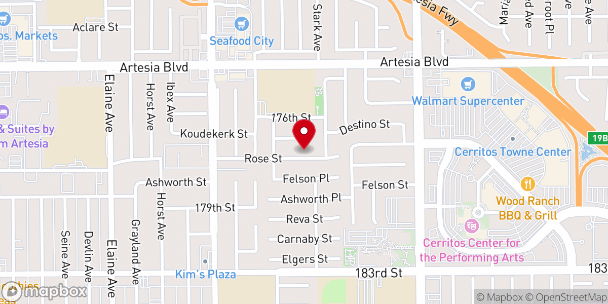 Map showing location of Celebrate Church